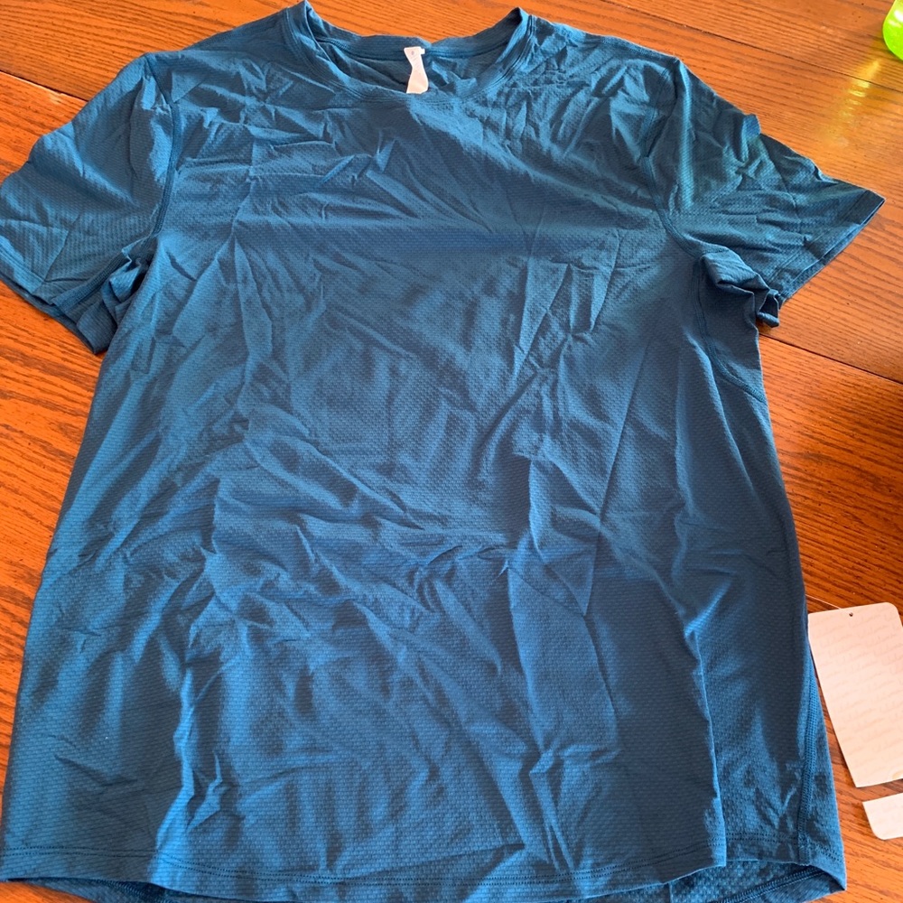 Blue Lululemon Shirt - Dropback SS - Size M